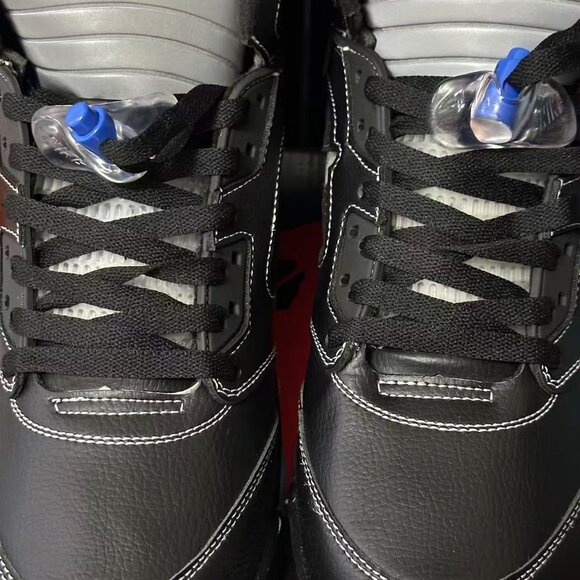 Nike Air Jordan 5 Retro Black White Blue Men Shoes Awake NYC main image 4